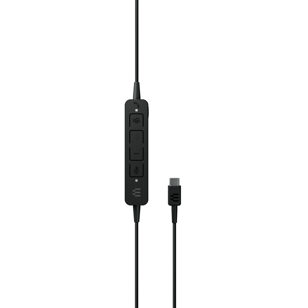 EPOS Tweezijdige on-ear USB-C-headset met ANC, gecertificeerd voor Microsoft Teams