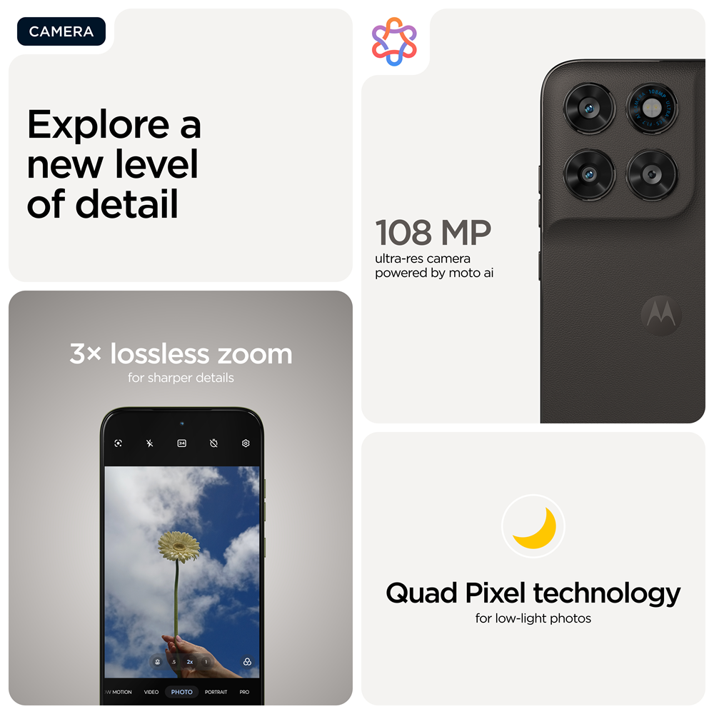 Motorola moto g77 17,3 cm (6.8") Hybride Dual SIM Android 16.0 5G USB Type-C 8 GB 256 GB 5200 mAh Zwart