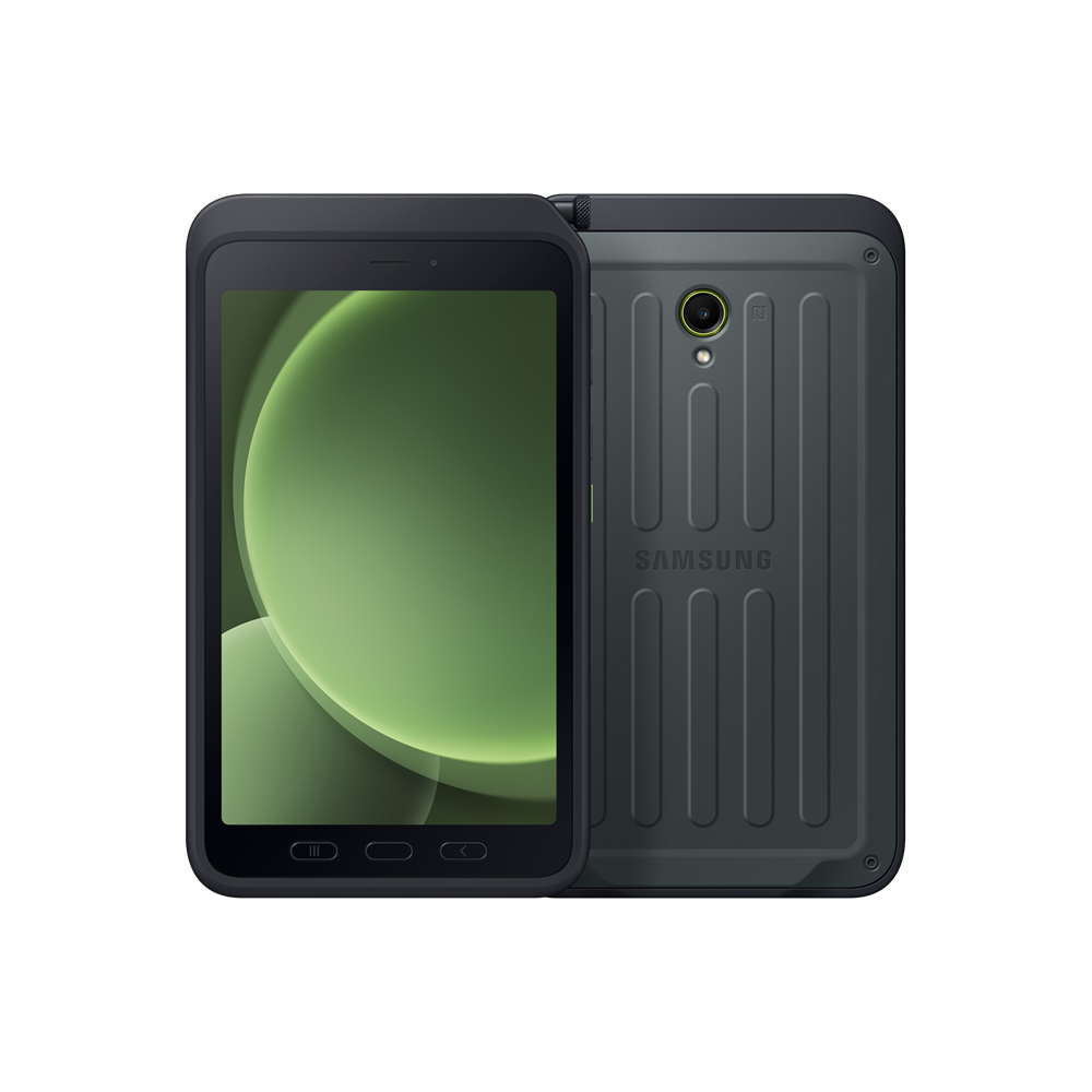 Samsung Galaxy Tab Active5 Enterprise Edition 5G Samsung Exynos LTE-TDD & LTE-FDD 128 GB 20,3 cm (8") 6 GB Wi-Fi 6 (802.11ax) Android 14 Groen Samsung Galaxy Tab Active5 Enterprise Edition 5G Samsung Exynos LTE-TDD & LTE-FDD 128 GB 20,3 cm (8") 6 GB Wi-Fi 6 (802.11ax) Android 14 Groen