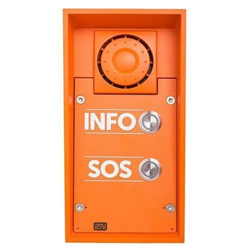 2N IP Safety met 2 buttons en INFO/SOS labels