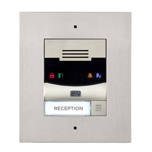 2N IP Solo inbouw intercom met camera (zilver)