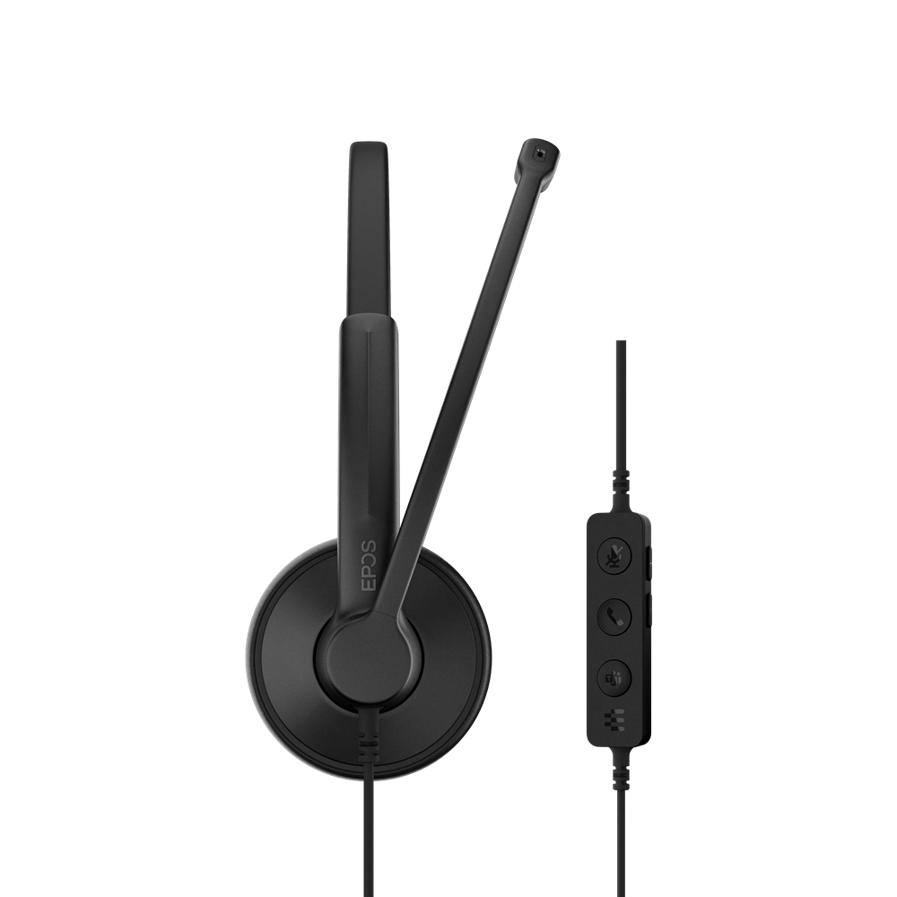 EPOS 1001421 hoofdtelefoon/headset Bedraad Hoofdband Kantoor/callcenter USB Type-C / USB Type-A Zwart
